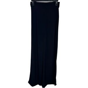 Flynn Skye High Waisted Wide Leg Pant Size XS Black Side Zip